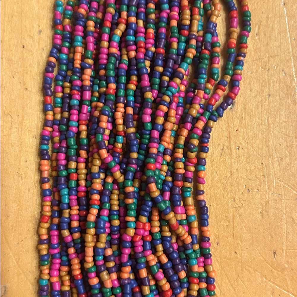 Vibrant Bold Multi Colored Strands Graduated With… - image 6
